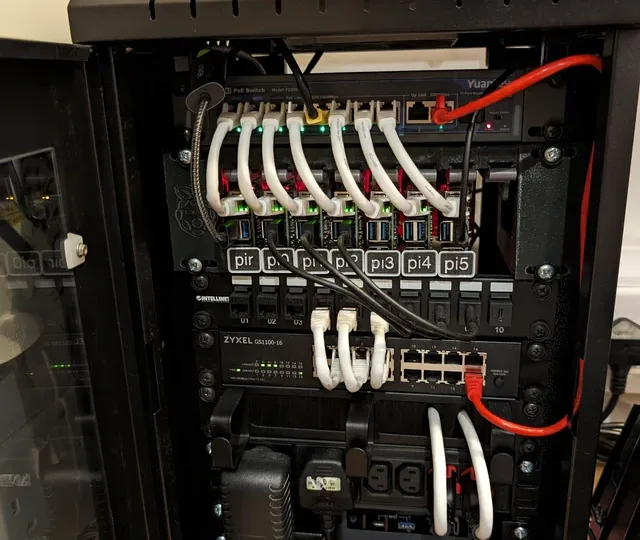 Szafa teletechniczna z okablowaniem i zasilaniem systemu monitoringu